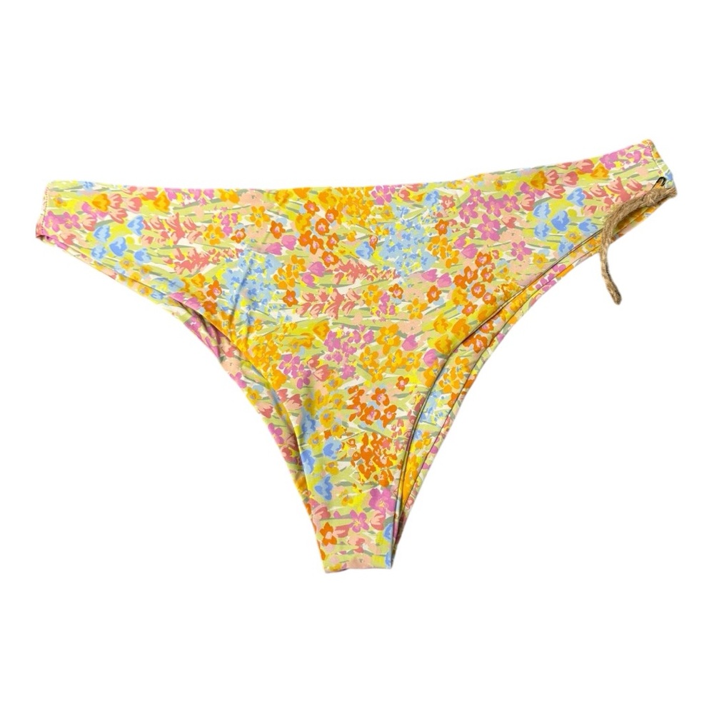 Stone Fox Swim‎ Roca Bikini Bottom in Flower Fields Print XL NWT